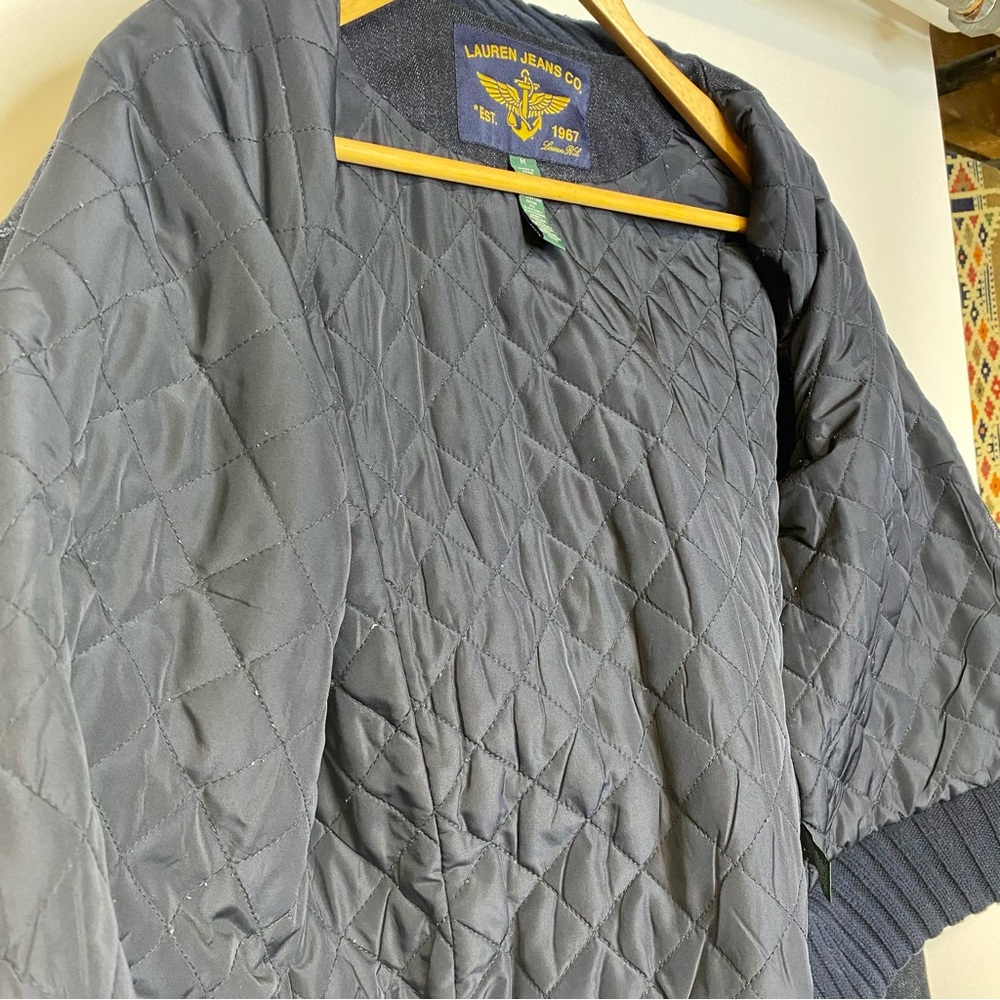 Ralph Lauren quilted denim bomber jacket - Picture 9 of 11